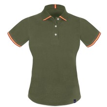 Polo bandera España mujer verde kaki. La Tienda de España