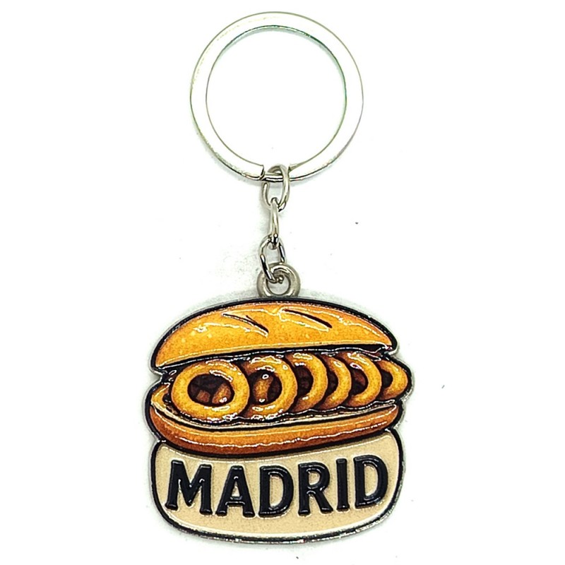 Llavero Madrid Bocadillo de Calamares. La Tienda de España