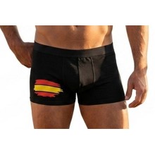 Calzoncillo boxer bandera España negro. La Tienda de España