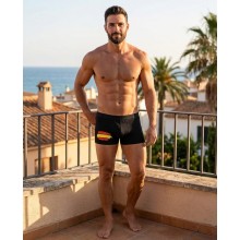 Calzoncillo boxer bandera España negro. La Tienda de España