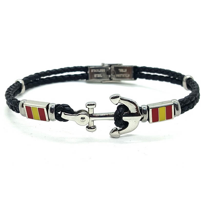 Pulsera ancla bandera de España. La Tienda de España