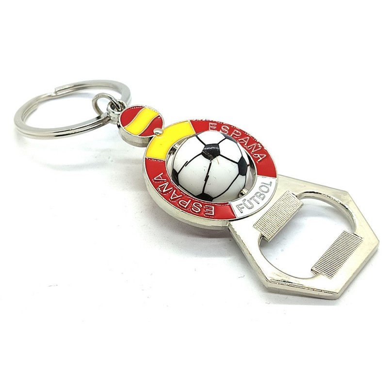 Llavero balón España con abridor. La Tienda de España