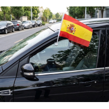 Bandera España con escudo para coche - La Tienda de España