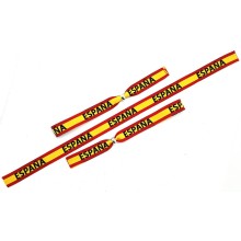 Pulsera tejida bandera España. La Tienda de España