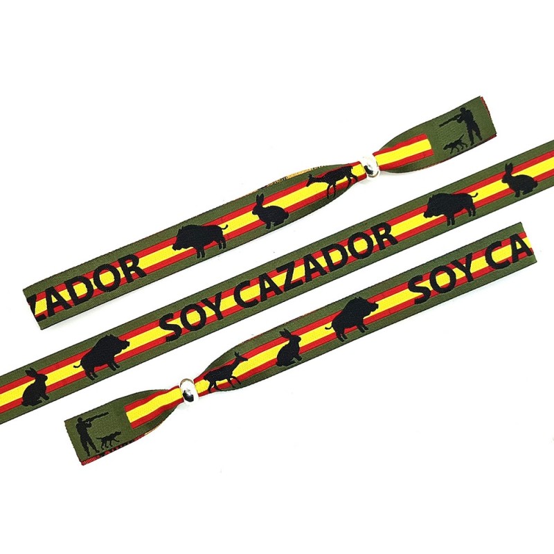 Pulsera Soy Cazador bandera España. La Tienda de España