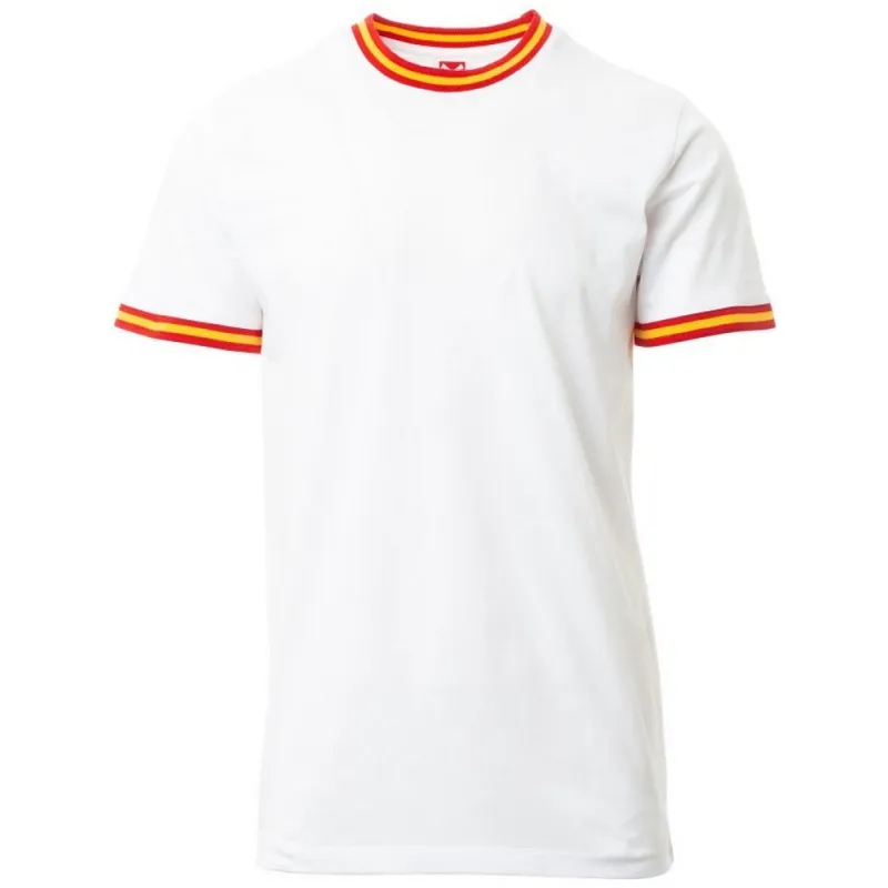 Camiseta algodón blanca bandera de España. La Tienda de España