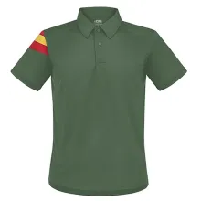 Polo técnico bandera España verde. Modelo 11078. La Tienda de España