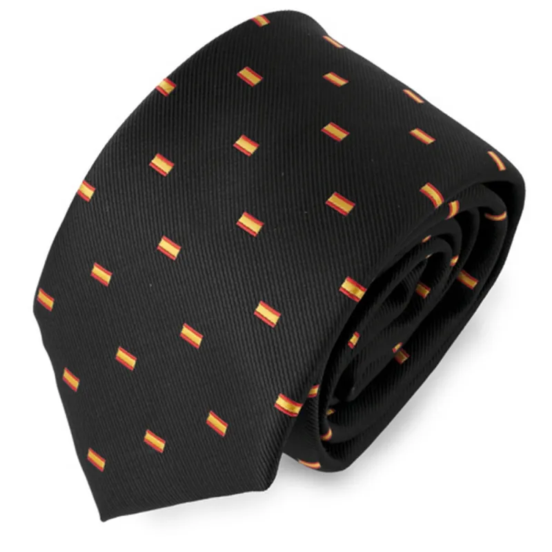 Corbata Bandera de España negra. La Tienda de España
