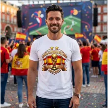 Camiseta España Campeones del Mundo 2026 blanco. La Tienda de España