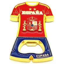 Imán abrebotellas Camiseta España 2 estrellas. La Tienda de España