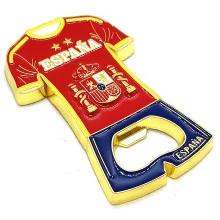 Imán abrebotellas Camiseta España 2 estrellas. La Tienda de España