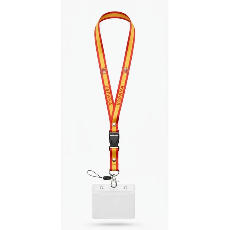 Lanyard bandera España desmontable - La Tienda de España
