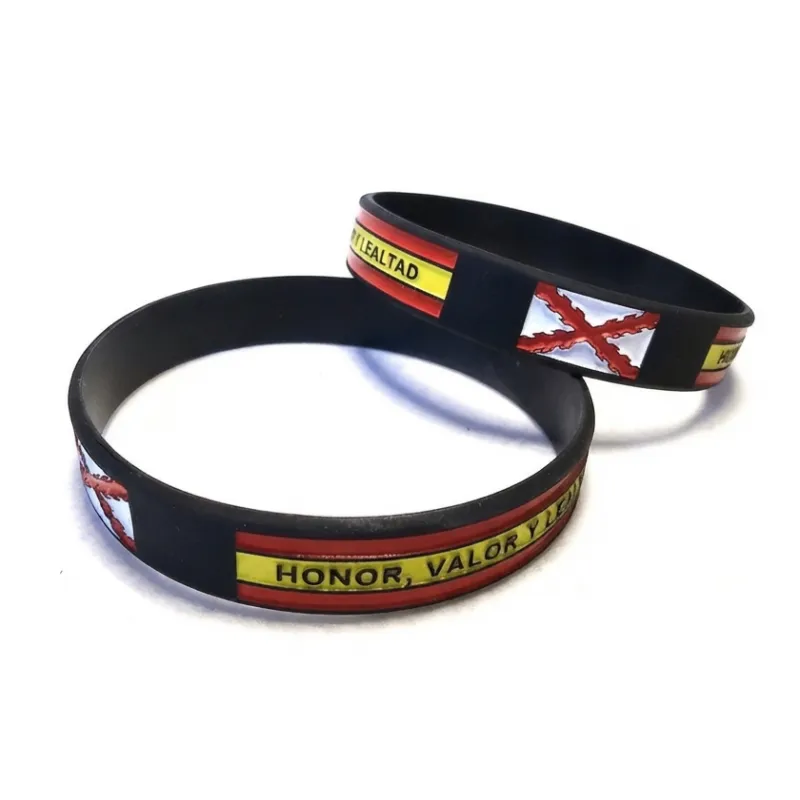 Pulsera Cruz de Borgoña silicona. La Tienda de España