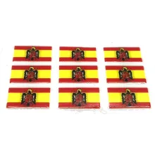 9 pegatinas relieve bandera España Águila de San Juan. La Tienda de España