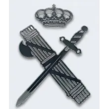 Pegatina metalizada Escudo Guardia Civil. La Tienda de España