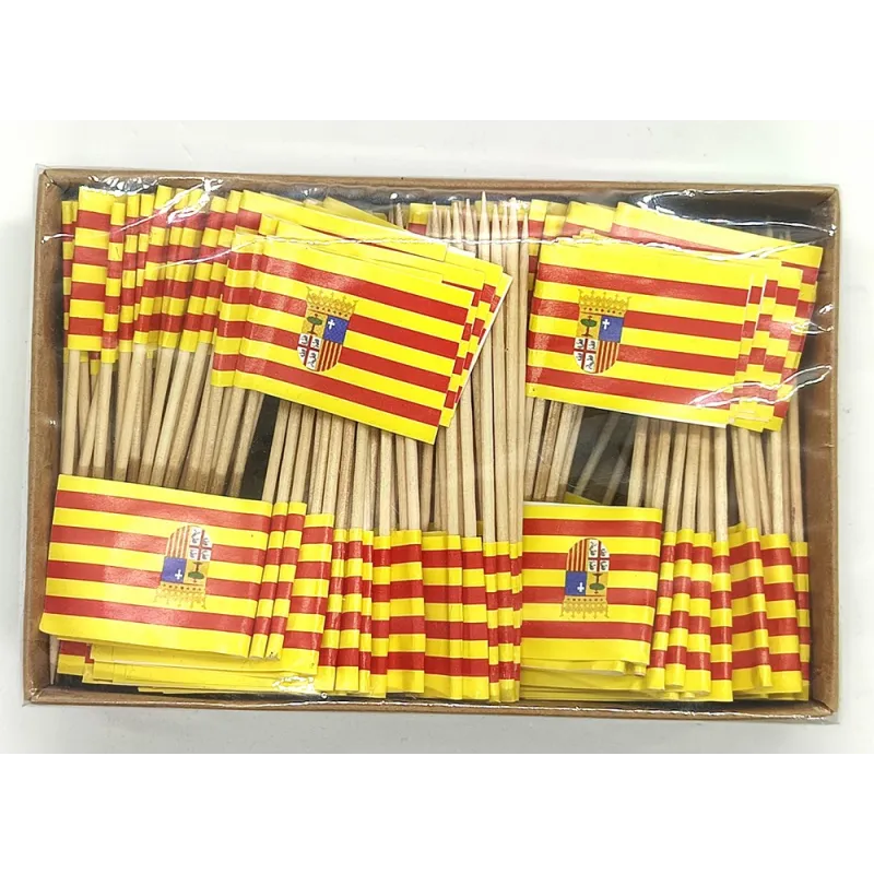 200 Palillos bandera Aragón. La Tienda de España